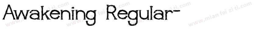 Awakening Regular字体转换